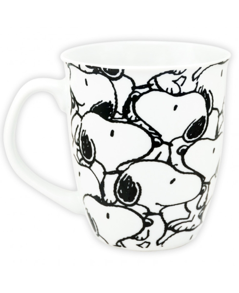 The Peanuts 0128435 – Tasse Snoopy – 'Allover', 280 ml, Keramik
